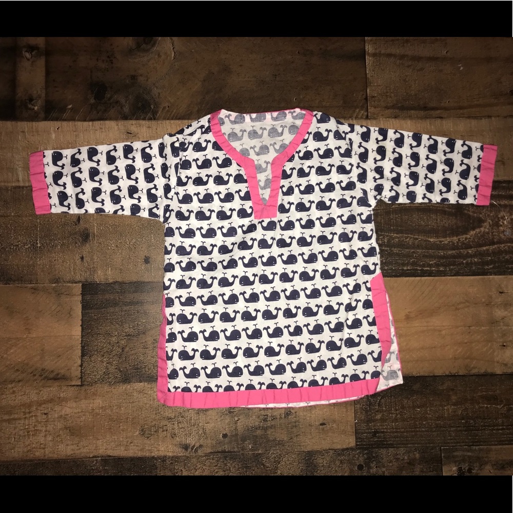 Pottery barn kids 12 month beach cover up whales